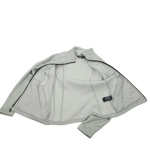 The North Face Full Zip Athletic Fit Jacket Womens Size S Long Sleeve Gray - Picture 9 of 13